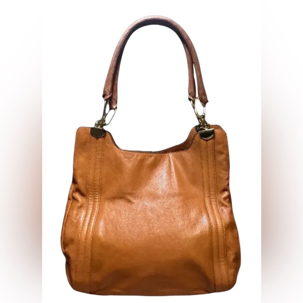 Chloé Whiskey Brown Leather Irene Tote Shoulder Bag - Picture 2 of 16
